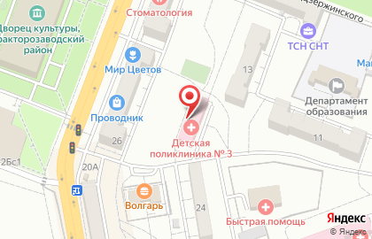 Киоск по продаже печатной продукции в Тракторозаводском районе на карте