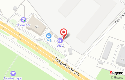АЗС VV в Дзержинском районе на карте