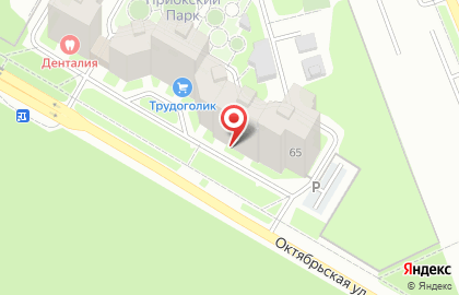 Продуктовый магазин Городской на Октябрьской улице на карте