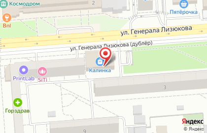 Магазин Сегодня-Пресс-Воронеж на улице Генерала Лизюкова на карте