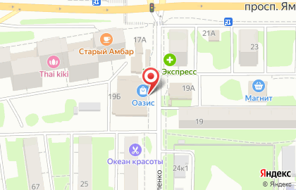 Торговый центр Оазис в Ново-Савиновском районе на карте