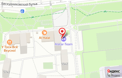 Спортивный клуб Медведь на Бескудниковском бульваре на карте
