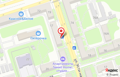 Торговая компания Альтаир в Октябрьском районе на карте