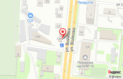 Магазин автозапчастей Транзит на улице Войкова на карте
