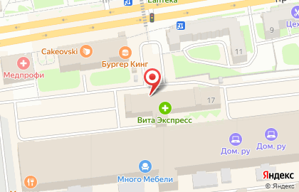 Магазин по продаже фастфудной продукции по продаже фастфудной продукции на Калинина на карте