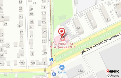 Поликлиника №4 во Владикавказе на карте