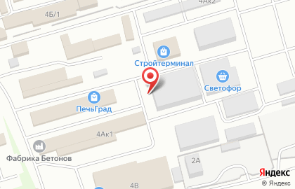 Магазин низких цен Светофор в Железнодорожном районе на карте