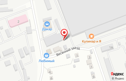 Продуктовый магазин на ул. Весенний заезд 2 к2 на карте