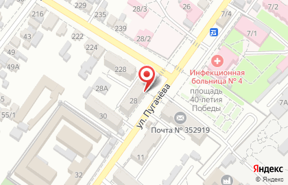 Аудиторская фирма Информ-Аудит на улице Пугачёва на карте