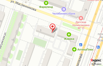 Продуктовый магазин Светик на улице Масленникова на карте