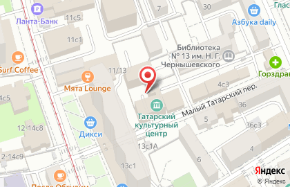 Татарский культурный центр г. Москвы на карте