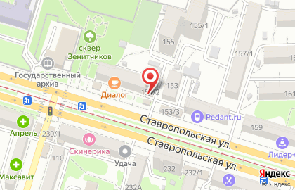 Любовь и совет на Ставропольской улице на карте