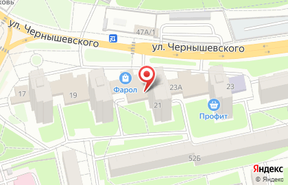 Агентство недвижимости Виктория на улице Чернышевского на карте