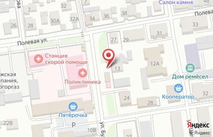 1C на улице Будённого на карте