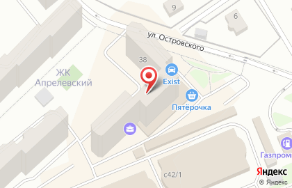 Пансионат Почта России на улице Островского на карте