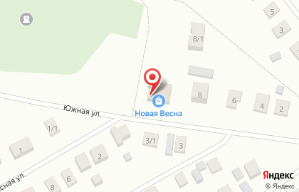 Уныш на Южной улице на карте