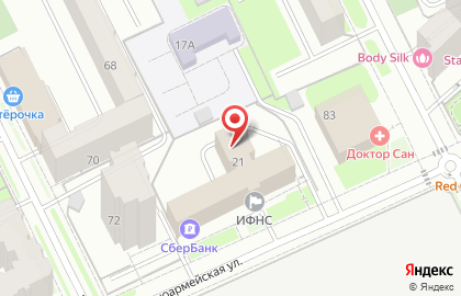 IT-компания Ирис в Свердловском районе на карте