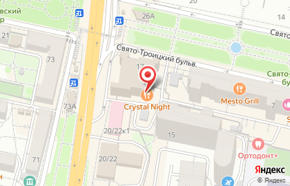 Ресторан Crystal Night на карте