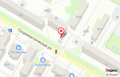 Магазин Хлебосольный на Социалистической улице на карте