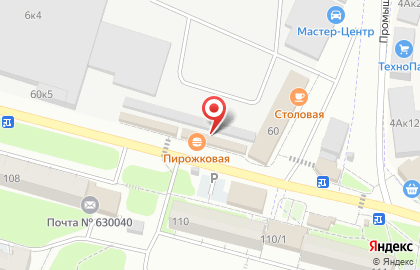 Заельцовский район Киоск по продаже фруктов и овощей в Заельцовском районе на карте