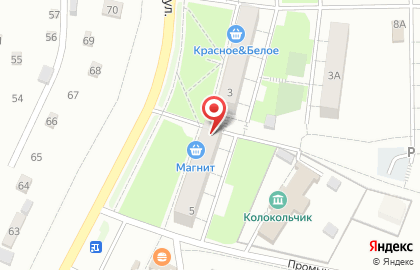 Магазин Настена на Морквашинской улице в Жигулёвске на карте