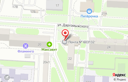 Банкомат Почта Банк в Нижнем Новгороде на карте