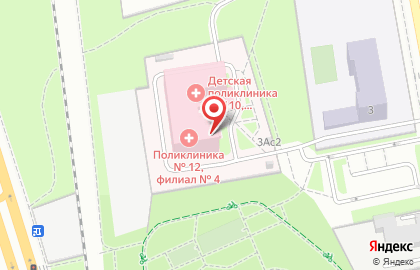 Городская поликлиника №12 в Москве на карте
