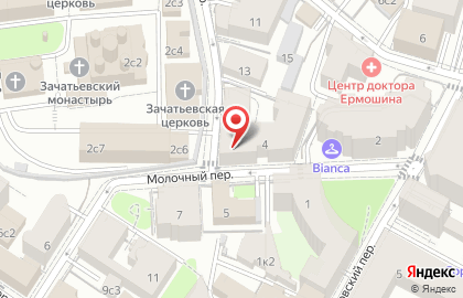 Адвокатское бюро Падва и партнеры в Молочном переулке на карте