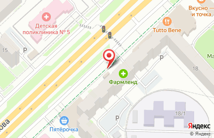 Магазин по продаже фруктов и овощей на улице Маршала Жукова на карте
