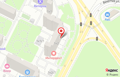 Автошкола Континенталь на Веерной улице на карте