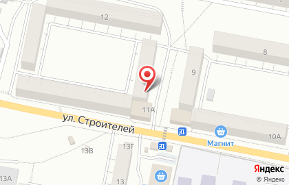 МиниМаг на улице Строителей на карте