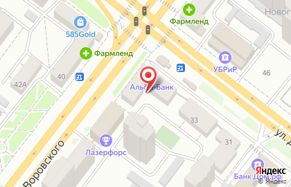 Сеть ювелирных салонов Золотая рыбка на улице Воровского на карте