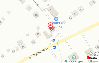 Магазин Продукты на улице Будённого на карте