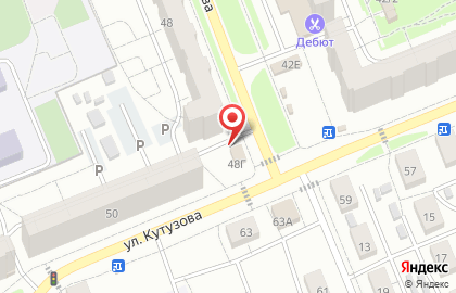 Продовольственный магазин в Кировском районе на карте