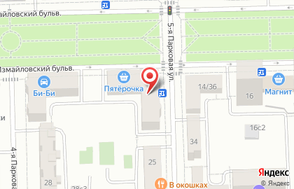 Магазин радиотоваров и аудиовидеотехники на Измайловском бульваре на карте