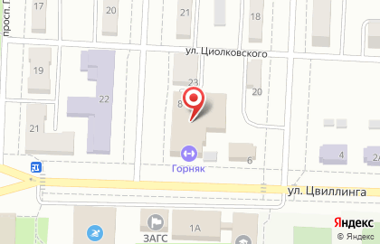 Фирменный мясной магазин Ромкор на улице Цвиллинга на карте