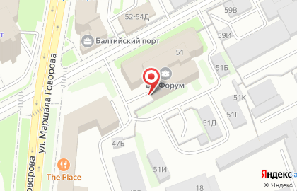 Производственная компания Афина ПК на Балтийской улице на карте