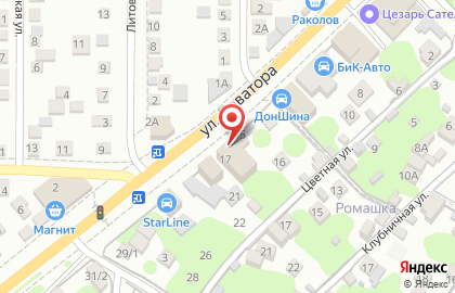 ЭССО на улице Доватора на карте