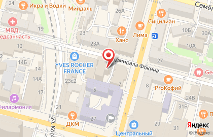 Ресторан быстрого обслуживания Republic на улице Адмирала Фокина на карте