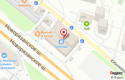 Салон Точка красоты на Новорязанском шоссе на карте