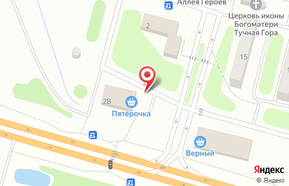 Супермаркет Пятёрочка на Раздольной улице на карте