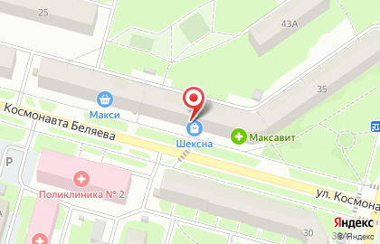 Магазин Северрыба на улице Космонавта Беляева на карте