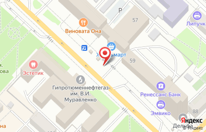 Магазин по продаже цветов на ул. Республики, 57/2 на карте