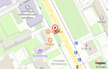 Каре на Сибирской улице на карте