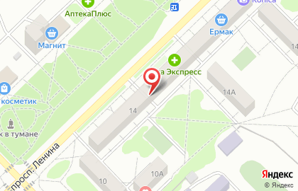 Микрофинансовая компания Экспресс Займы 2010 на проспекте Ленина на карте