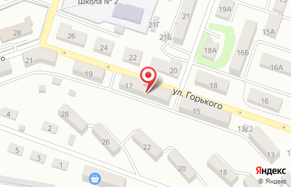 Продуктовый магазин Коробейник на улице Горького на карте