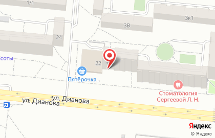 ЛОР-клиника Семейная в Омске на карте