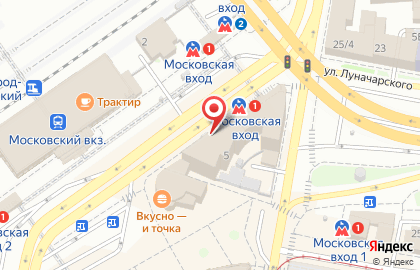 Киоск фастфудной продукции на площади Революции на карте