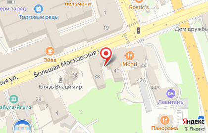 МУЗТОРГ на Большой Московской улице на карте