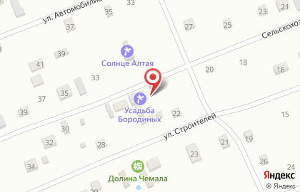 Усадьба Бородиных на карте